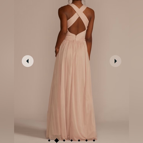 David’s Bridal bridesmaid dress, Marine size 10. - Picture 3 of 6